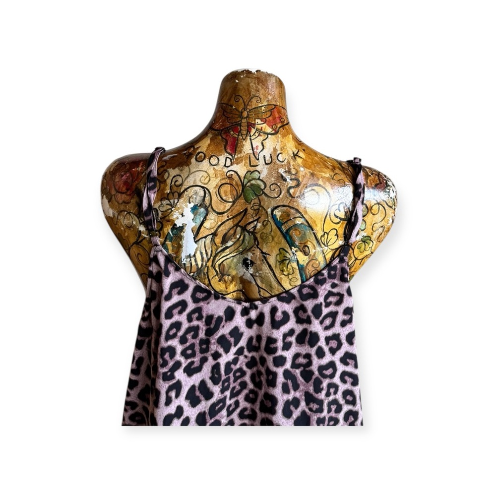TORRID top cami lace black animal pattern Sz 1 XL sleeveless - Picture 5 of 9